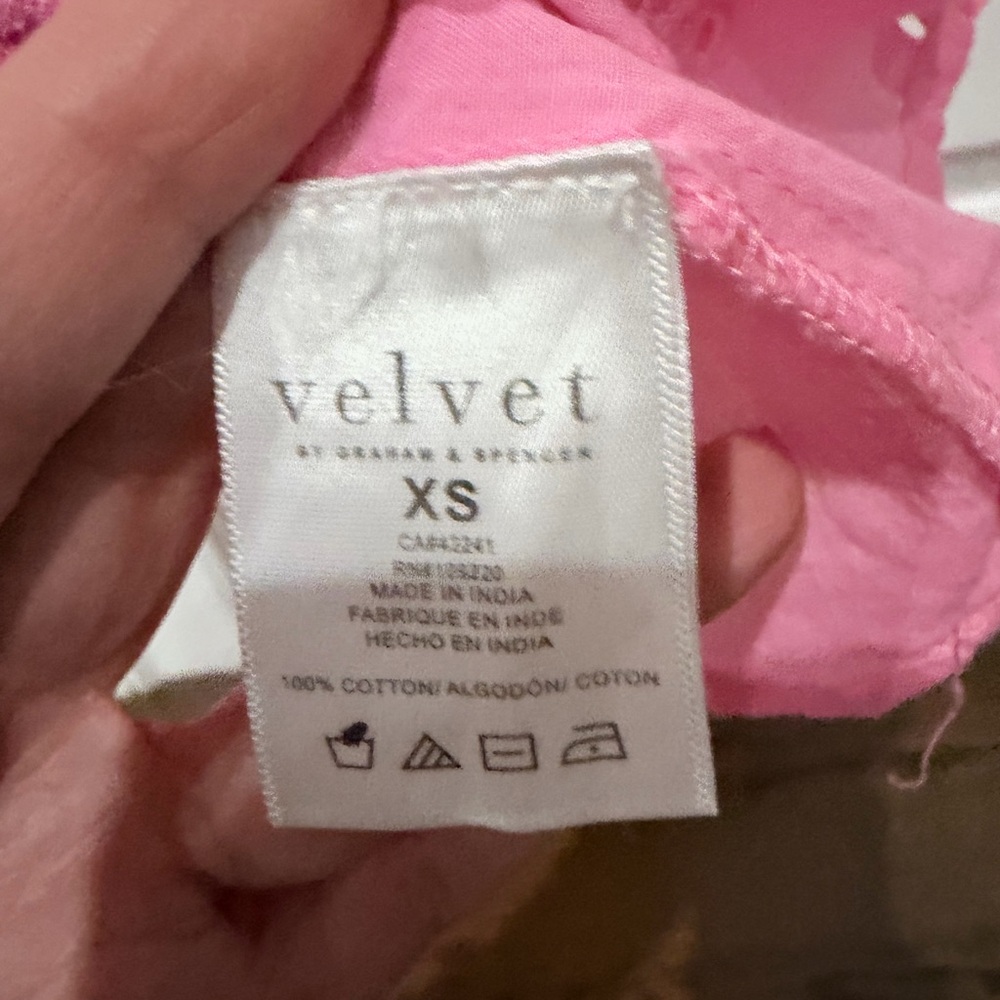 Velvet by Graham & Spencer Pink Ruffle Top - Picture 10 of 16